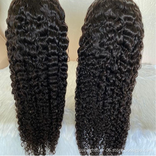 Sunlight Brazilian raw unprocessed virgin hair Wigs Pre Plucked Hair Line with Baby Hair 13*4HD Lace Frontal wigs